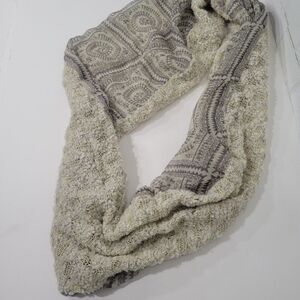 Cute cream infinity scarf